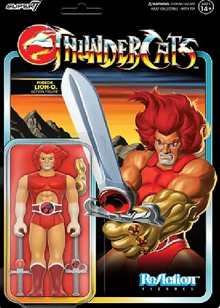 THUNDERCATS SUPER7 REACTION ACTION FIGURE MIRROR LION-O 10 CM